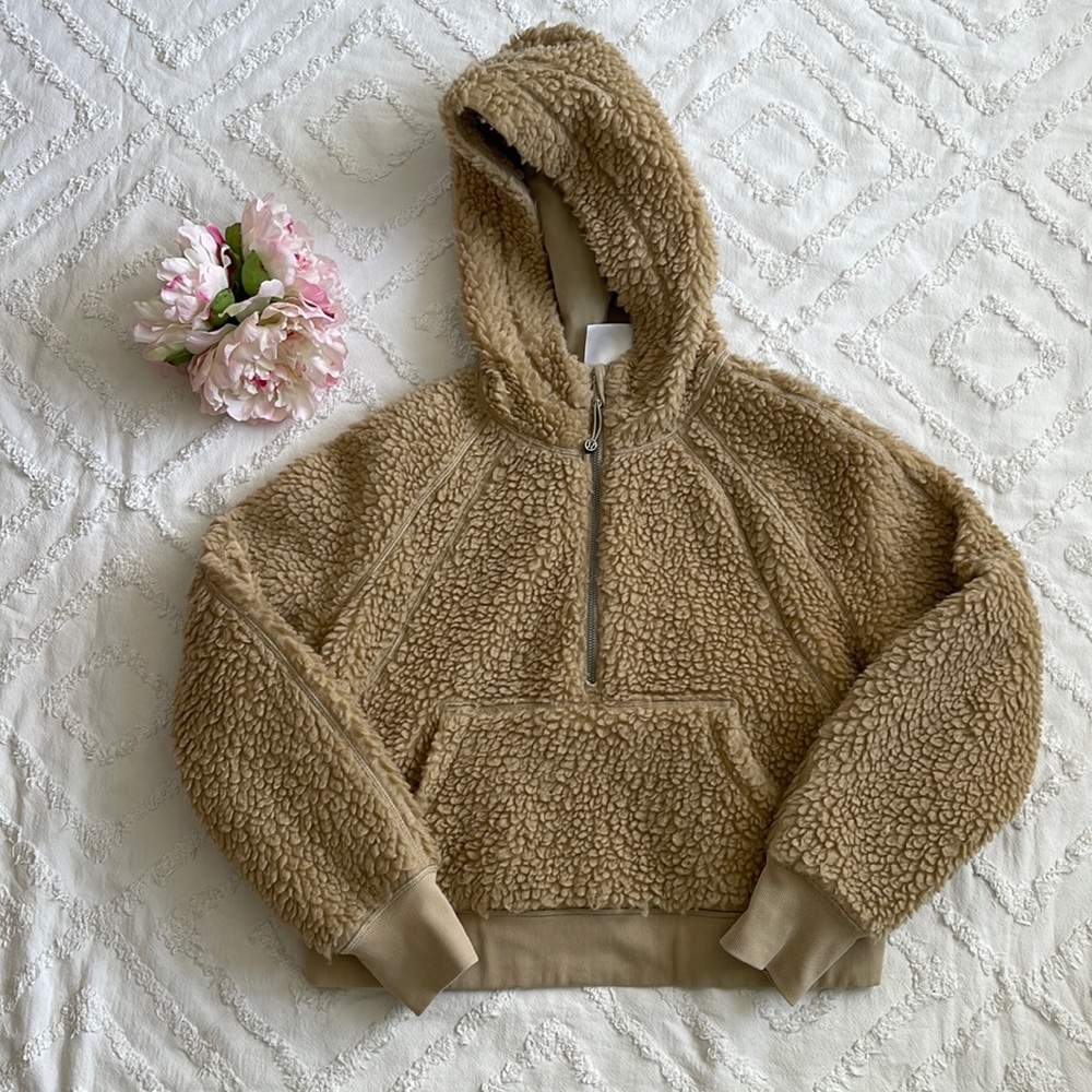 Lululemon Sherpa Half Zip Pullover Hoodie Trench XS/S
